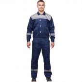 Костюм рабочий летний муж. л20-КБР синий/сер (р.48-50) 158-164 Костюм рабочий летний муж. л20-КБР синий/сер (р.48-50) 158-164