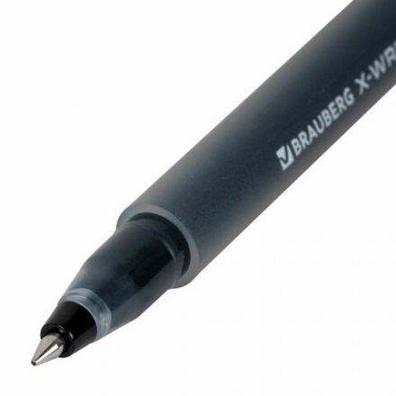 Ручки гелевые BRAUBERG X-WRITER 1800, УВЕЛИЧЕННАЯ ДЛИНА ПИСЬМА 1 800 м, ЧЕРНЫЕ, НАБОР 4 ШТУКИ, стандартный узел 0,5 мм, 144136 Ручки гелевые BRAUBERG X-WRITER 1800, УВЕЛИЧЕННАЯ ДЛИНА ПИСЬМА 1 800 м, ЧЕРНЫЕ, НАБОР 4 ШТУКИ, стандартный узел 0,5 мм, 144136