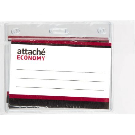 Бейдж Attache Economy 78x96 150 мкм без шнурка, вкладыш 60x90, 5шт/уп