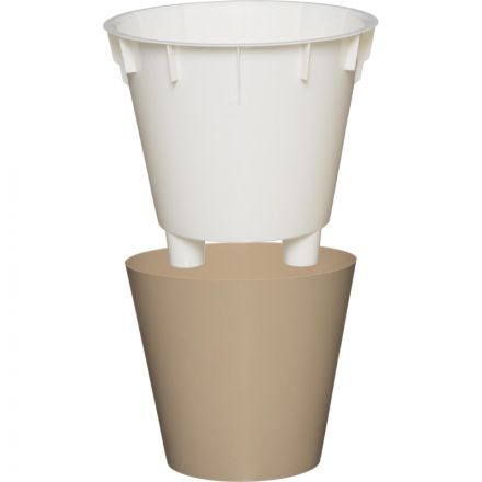 Горшок для цветов London 230 мм, 5л молочный шоколад ING6206МШОК Горшок для цветов London 230 мм, 5л молочный шоколад ING6206МШОК