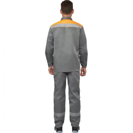 Костюм рабочий летний муж. л16-КБР с СОП сер/оранж (р.60-62) 182-188