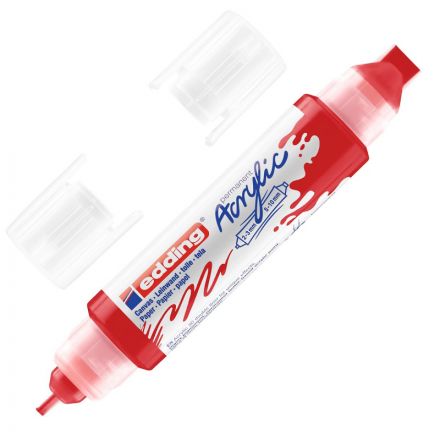 Маркер акриловый двусторон.3D Edding5400/902.2-3,5-10мм.Красный/Trafficred Маркер акриловый двусторон.3D Edding5400/902.2-3,5-10мм.Красный/Trafficred