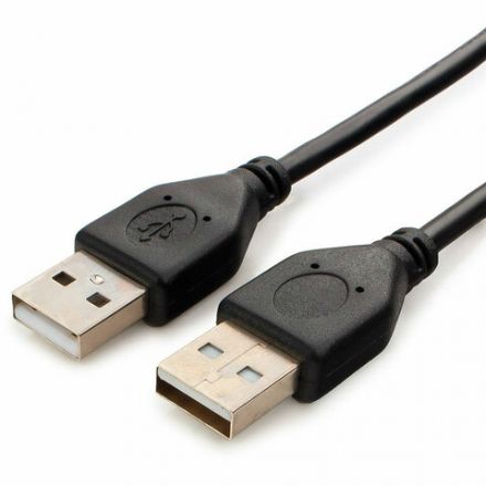 Кабель USB 2.0 AM-AM, 1,8 м, CABLEXPERT, двойной экран, медь, Pro, черный, пакет, CCP-USB2-AMAM-6 Кабель USB 2.0 AM-AM, 1,8 м, CABLEXPERT, двойной экран, медь, Pro, черный, пакет, CCP-USB2-AMAM-6