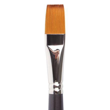 Кисть художественная профессиональная BRAUBERG ART CLASSIC, синтетика мягкая под колонок, плоская, № 18, короткая ручка, 200704 Кисть художественная профессиональная BRAUBERG ART CLASSIC, синтетика мягкая под колонок, плоская, № 18, короткая ручка, 200704
