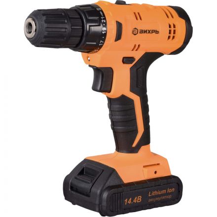 Дрель-шуруповерт аккум. Вихрь ДА-14,4Л-2К 14,4В, 1,3Ач, 26Нм (72/14/8) Дрель-шуруповерт аккум. Вихрь ДА-14,4Л-2К 14,4В, 1,3Ач, 26Нм (72/14/8)
