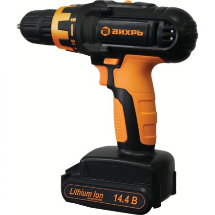 Дрель-шуруповерт аккум. Вихрь ДА-14,4Л-2К 14,4В, 1,3Ач, 26Нм (72/14/8) Дрель-шуруповерт аккум. Вихрь ДА-14,4Л-2К 14,4В, 1,3Ач, 26Нм (72/14/8)