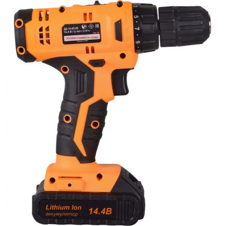 Дрель-шуруповерт аккум. Вихрь ДА-14,4Л-2К 14,4В, 1,3Ач, 26Нм (72/14/8) Дрель-шуруповерт аккум. Вихрь ДА-14,4Л-2К 14,4В, 1,3Ач, 26Нм (72/14/8)
