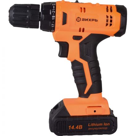 Дрель-шуруповерт аккум. Вихрь ДА-14,4Л-2К 14,4В, 1,3Ач, 26Нм (72/14/8) Дрель-шуруповерт аккум. Вихрь ДА-14,4Л-2К 14,4В, 1,3Ач, 26Нм (72/14/8)