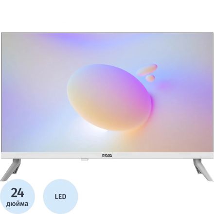 Телевизор Polar P24L25T2C, HD ready, белый