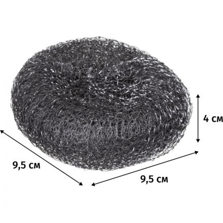 Губка для мытья посуды Paclan Practi металлическая 95х95х40 мм