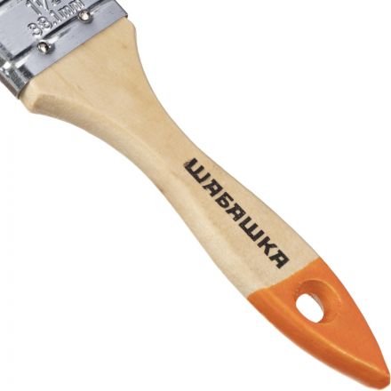 Кисть плоская Шабашка№1,5/38,1 мм дерев.ручка 45968