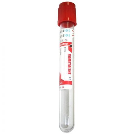 Вакуумные пробирки с акт-ом свертывания 6 мл. 13х100 мм,KOMETALINE 100шт/уп