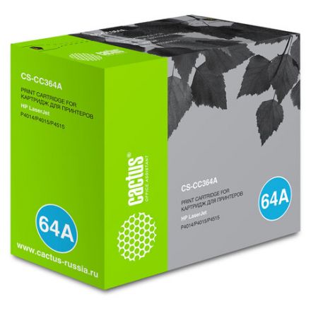 Картридж лазерный CACTUS (CS-CC364A) для HP LaserJet P4014/P4015/P4515, ресурс 10000 стр. Картридж лазерный CACTUS (CS-CC364A) для HP LaserJet P4014/P4015/P4515, ресурс 10000 стр.