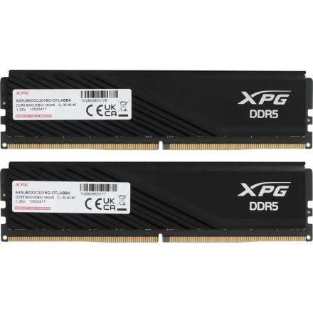 Модуль памяти ADATA DDR5 DIMM 32GB(2x16gb)6000MHz(AX5U6000C3016G-DTLABRBK) Модуль памяти ADATA DDR5 DIMM 32GB(2x16gb)6000MHz(AX5U6000C3016G-DTLABRBK)