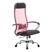 Кресло Метта комплект 11 красное, хром