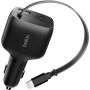 Зарядное устройство Belkin (CCC001hqBK)авто BoostCharge 75W USB-C&A+каб чер