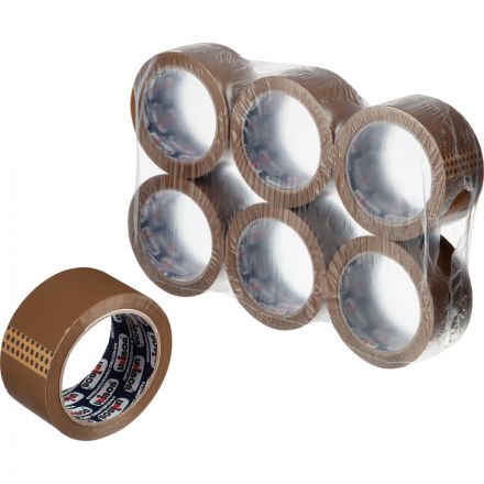 Клейкая лента упаковочная UNIBOB 700 48мм х 66м 47мкм, коричневая, 36шт/уп Клейкая лента упаковочная UNIBOB 700 48мм х 66м 47мкм, коричневая, 36шт/уп