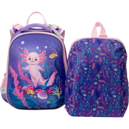 Ранец Комус Класс Аксолотль 2 отд., эргоном, с мешком(пристегив)