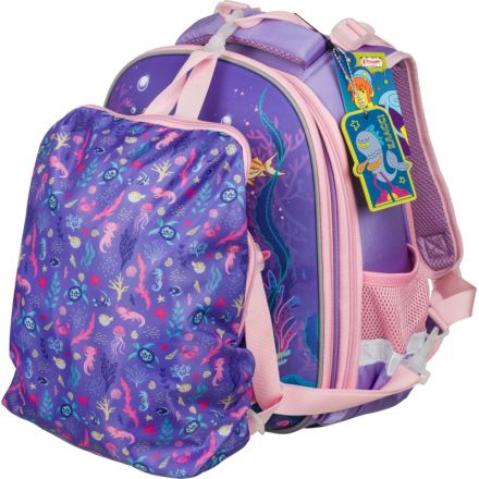 Ранец Комус Класс Аксолотль 2 отд., эргоном, с мешком(пристегив)