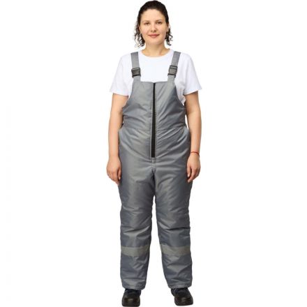 Полукомбинезон рабочий зимний женский з46-ПК серый (р.64-66) 170-176 Полукомбинезон рабочий зимний женский з46-ПК серый (р.64-66) 170-176