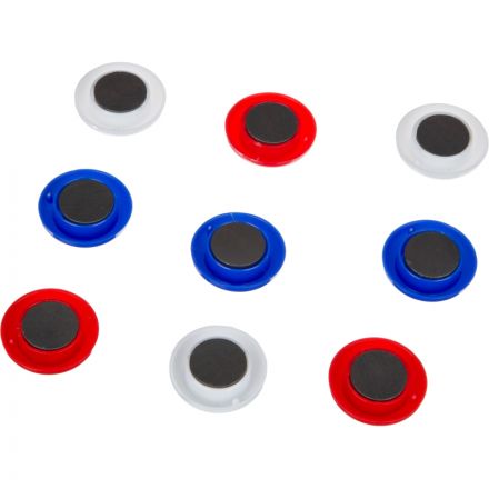 Магнитный держатель Attache для досок Триколор 30 мм,9 шт/уп ассорти Магнитный держатель Attache для досок Триколор 30 мм,9 шт/уп ассорти