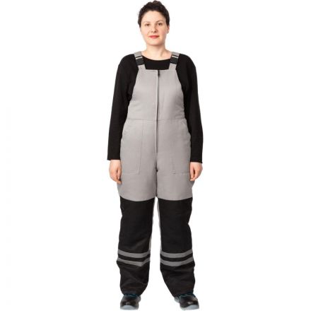 Костюм рабочий зимний жен з03-КПК сер/черн  64-66/170-176