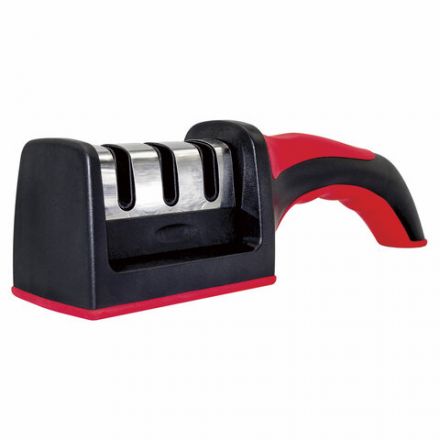 Точилка для ножей (ножеточка) ручная, трёхзонная (грубая, чистовая, шлифовка) DASWERK (ДАСВЕРК), 608134