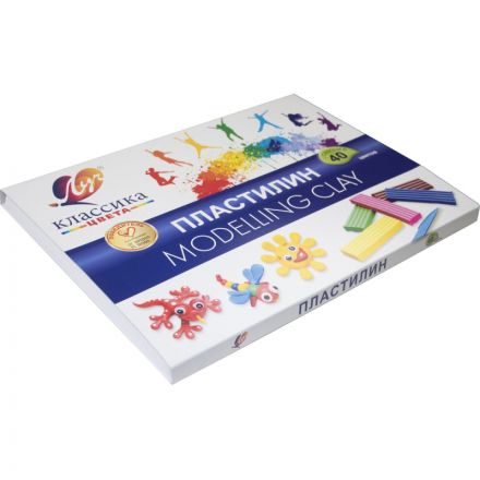 Пластилин Луч Классика 40 цв., 30С 1922-08