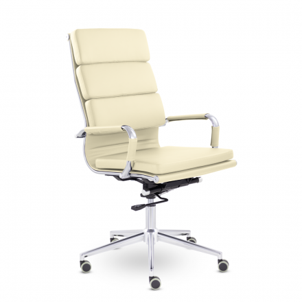 Кресло СН-303 Кайман Трио В soft2 хром Ср S-0414 (темно-бежевый) Кресло СН-303 Кайман Трио В soft2 хром Ср S-0414 (темно-бежевый)