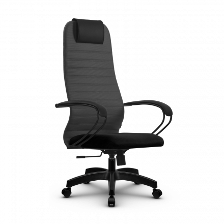 Кресло Метта SU-BP-10 темно-серое/черное Pl