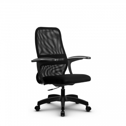 Кресло Метта SU-CM-8P черное/черное Pl