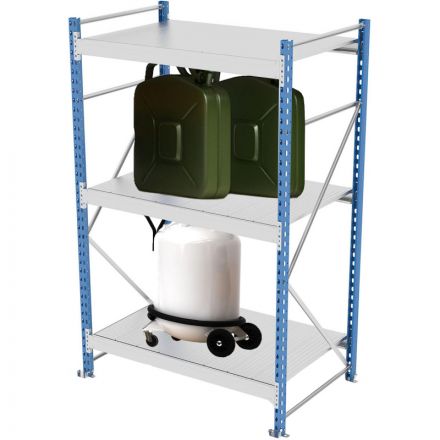 Стеллаж металлический SK6_MZ_SGR-V-1283-2,0 3 яруса 1200х800, Выс.2000