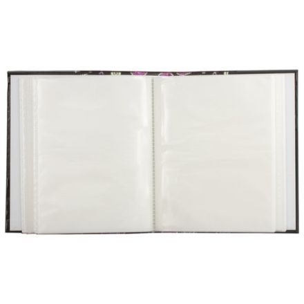 Фотоальбом BRAUBERG на 200 фотографий 10х15 см, твердая обложка, "Пейсли", черный с розовым, 390668 Фотоальбом BRAUBERG на 200 фотографий 10х15 см, твердая обложка, "Пейсли", черный с розовым, 390668