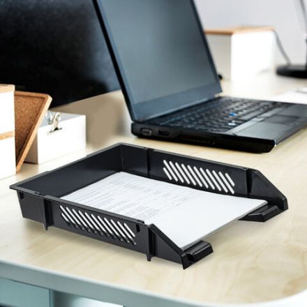 Лоток горизонтальный для бумаг BRAUBERG "Office-Expert", А4 (343х262х58 мм), сетчатый черный, 238015 Лоток горизонтальный для бумаг BRAUBERG "Office-Expert", А4 (343х262х58 мм), сетчатый черный, 238015