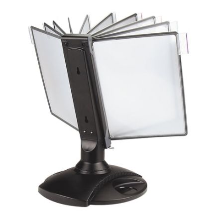 Демосистема настольная на 10 панелей, с 10 серыми панелями А4, вращающаяся, BRAUBERG ULTRA, 231236