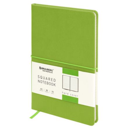 Блокнот А5 148x218 мм, BRAUBERG Metropolis X, под кожу, 80 л., резинка, клетка, светло-зеленый, 111033 Блокнот А5 148x218 мм, BRAUBERG Metropolis X, под кожу, 80 л., резинка, клетка, светло-зеленый, 111033