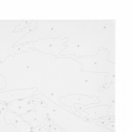 Картина по номерам 40х50 см, ОСТРОВ СОКРОВИЩ "Замок Нойшванштайн Бавария", на подрамнике, акрил, кисти, 663281