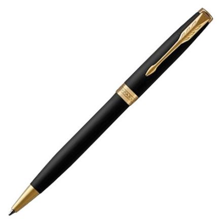Ручка шариковая PARKER "Sonnet Core Matt Black GT", черный матовый лак, позолота, черная, 1931519 Ручка шариковая PARKER "Sonnet Core Matt Black GT", черный матовый лак, позолота, черная, 1931519