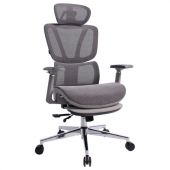 Кресло BRABIX PREMIUM "Evolution ER-700", подножка, слайдер, синхромеханизм, сетка, серое, 532948 Кресло BRABIX PREMIUM "Evolution ER-700", подножка, слайдер, синхромеханизм, сетка, серое, 532948