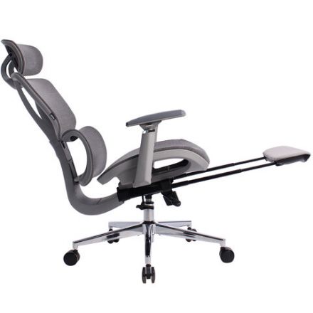 Кресло BRABIX PREMIUM "Evolution ER-700", подножка, слайдер, синхромеханизм, сетка, серое, 532948 Кресло BRABIX PREMIUM "Evolution ER-700", подножка, слайдер, синхромеханизм, сетка, серое, 532948