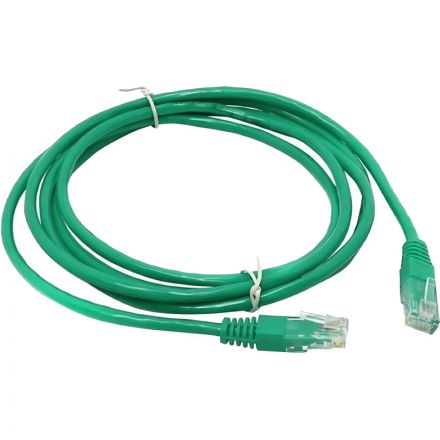 Патч-корд ExeGate UTP-RJ45-RJ45-5e-2M-GN, cat.5e, 2м, зеленый <EX258675RUS