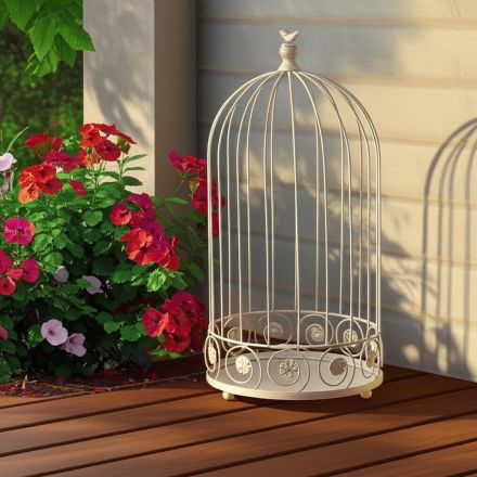 Цветочница Secret de Maison Селл/Cell (мод.PL08-10003) металл, 25х52см/20х45см, античный белый