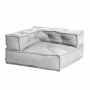 Модуль мягкий угловой TetChair Миракл/Miracle велюр/букле, vt шейп серый, 80х80х42см