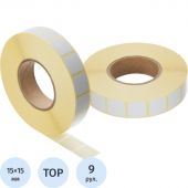 Термоэтикетки ТОП 15х15, 6000 шт/рул, вт.76, 9 рул/уп (спайка) Термоэтикетки ТОП 15х15, 6000 шт/рул, вт.76, 9 рул/уп (спайка)