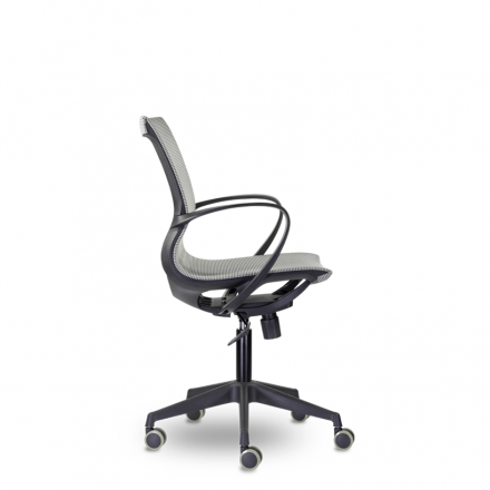 Кресло М-805 Йота/Yota black PL TC-02 (серый) Кресло М-805 Йота/Yota black PL TC-02 (серый)