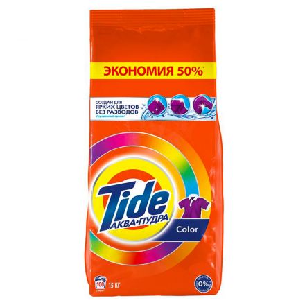 Порошок для машинной стирки Tide "Color", 15кг Порошок для машинной стирки Tide "Color", 15кг