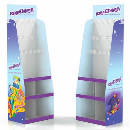 Стойка напольная ЮНЛАНДИЯ, 180х60х40 см, 3 полки, 16 крючков, 505974 Стойка напольная ЮНЛАНДИЯ, 180х60х40 см, 3 полки, 16 крючков, 505974