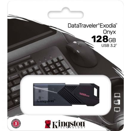 Флеш-память Kingston DataTraveler Exodia Onyx, 128GB USB 3.2 Gen 1 Флеш-память Kingston DataTraveler Exodia Onyx, 128GB USB 3.2 Gen 1