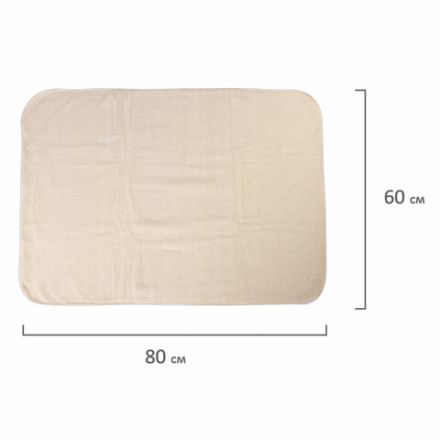 Тряпка для пола 60х80 см, трехслойная, нитепрошивная (НЕТКОЛ), 360 г/м2, светлая, 100% хлопок, LAIMA, 606632 Тряпка для пола 60х80 см, трехслойная, нитепрошивная (НЕТКОЛ), 360 г/м2, светлая, 100% хлопок, LAIMA, 606632