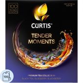 Чай Curtis Tender Moments черный со вк. черники, ежев. и мяты,1,5гх100пак